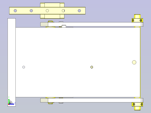 一款树脂外壳压入夹具3D图纸左视缩略图