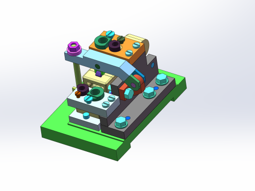 ca6140机床后托架（831001）工艺及钻顶面四孔夹具设计【含三维solidworks】缩略图