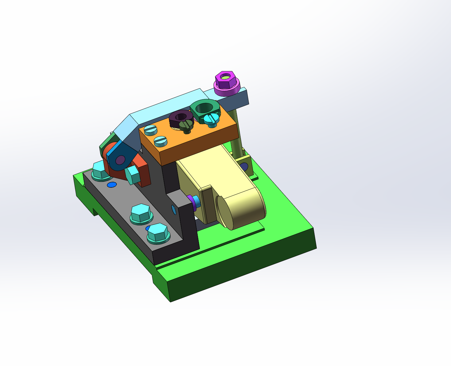 ca6140机床后托架（831001）工艺及钻顶面四孔夹具设计【含三维solidworks】