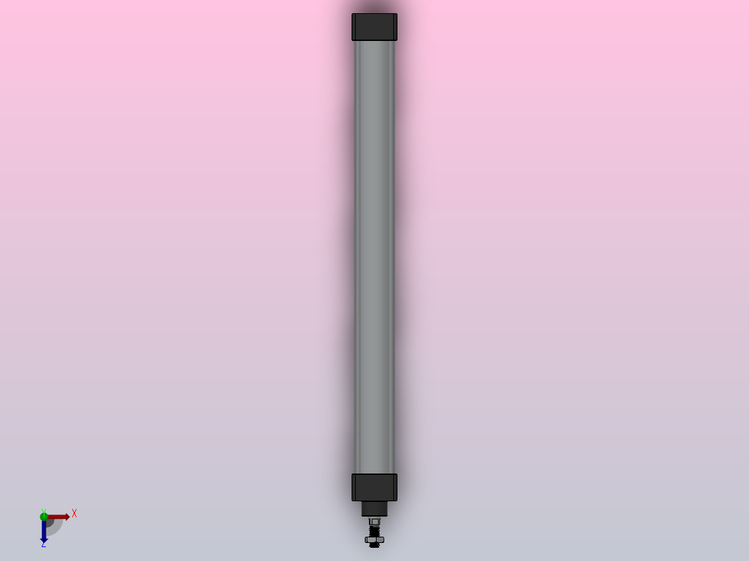 SC气缸SC标准气缸系列SC-32X450-S俯视图