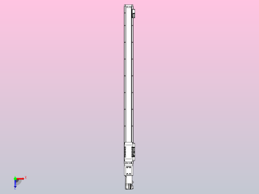 滚珠丝杠直线轴内置导轨TPA-GCR-50-1210C-L800-M-M10-N3俯视缩略图