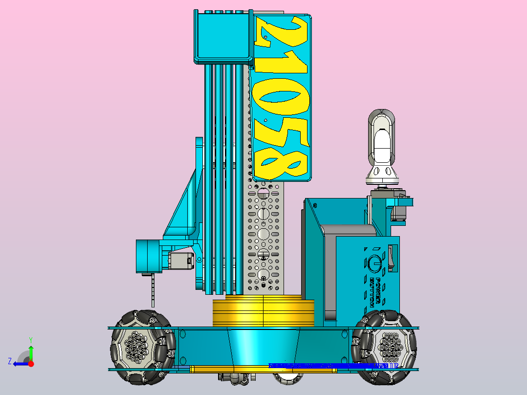 FTC 2023比赛机器人车右视图