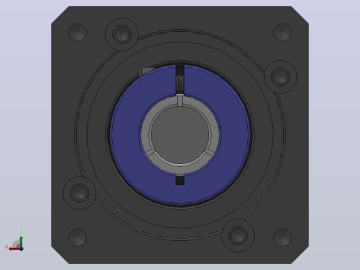 精密行星齿轮减速机 PAF60-L2 3D模型Solidworks设计后视缩略图