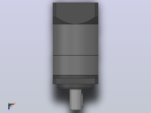 精密行星齿轮减速机 PAF60-L2 3D模型Solidworks设计俯视缩略图
