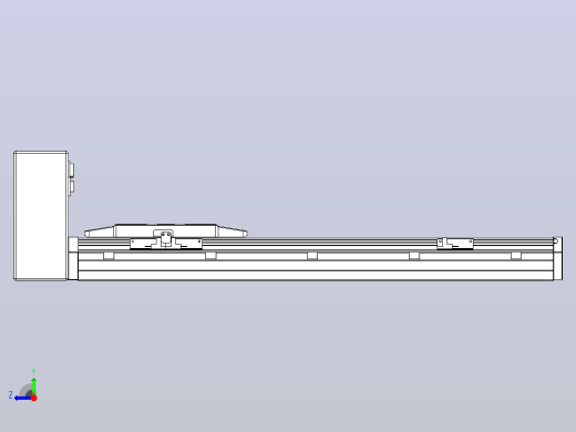 机器人皮带驱动直线轴TPA-GCB-150-P80-L400-RU-M75-N3右视缩略图