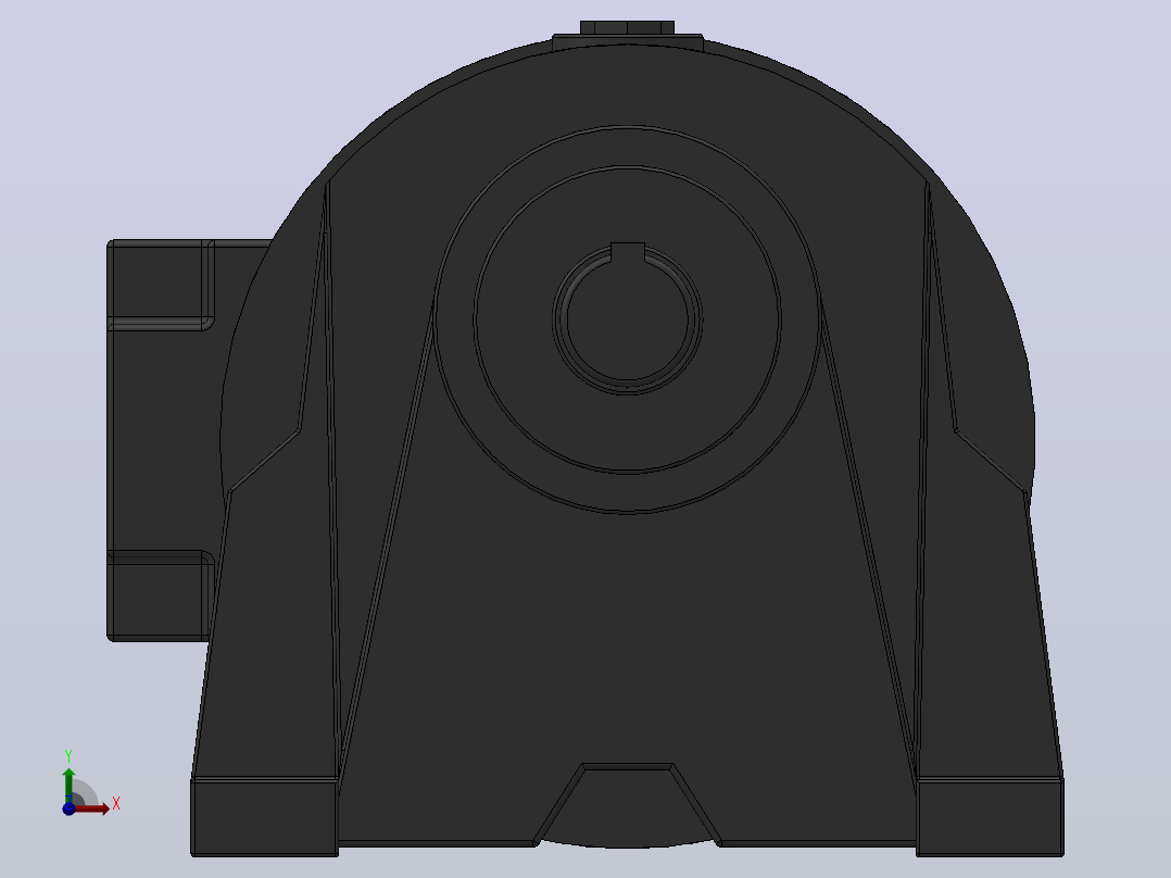 GH-40卧式-三相、单相缩框型（刹车）齿轮减速电机马达[GH-40-3700W-50-B-B-G3-LD-H6]前视图