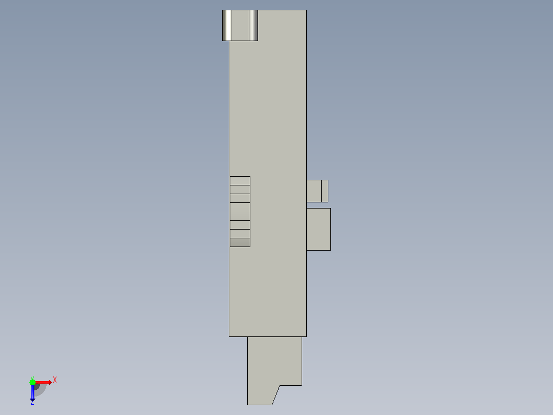 可编程控制器fx3u-485adp_a_stp俯视图