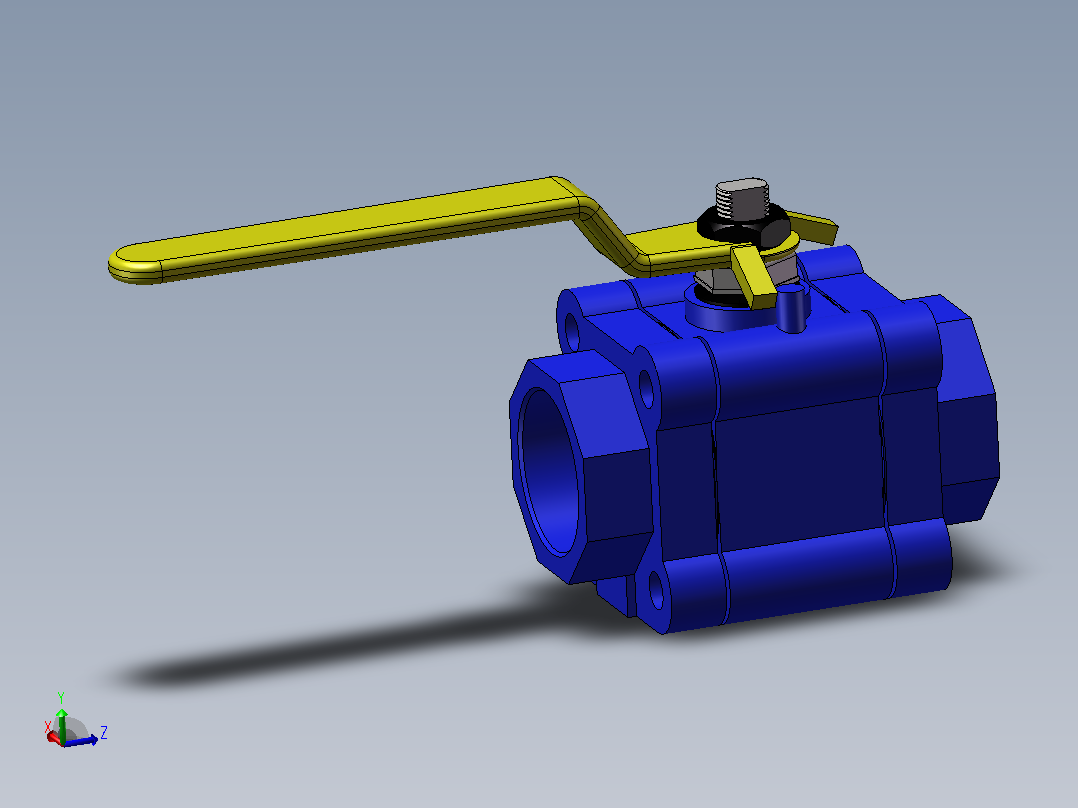 B3270-dn46球阀主视图
