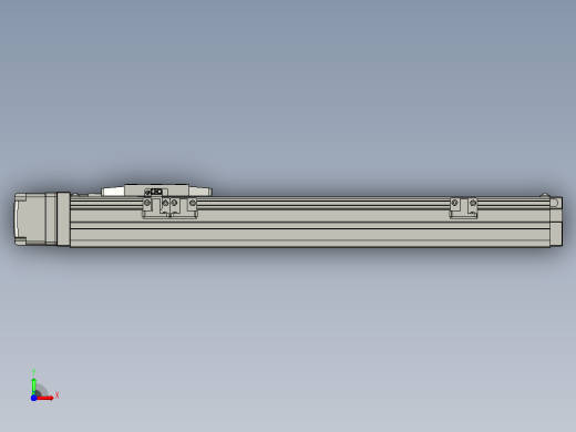 GTH4-L#-250-BR-M05-C3 GTH4内嵌式螺杆滑台 电机右折 TOYO滑台前视缩略图