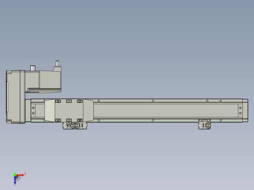 GTH4-L#-250-BR-M05-C3 GTH4内嵌式螺杆滑台 电机右折 TOYO滑台俯视缩略图