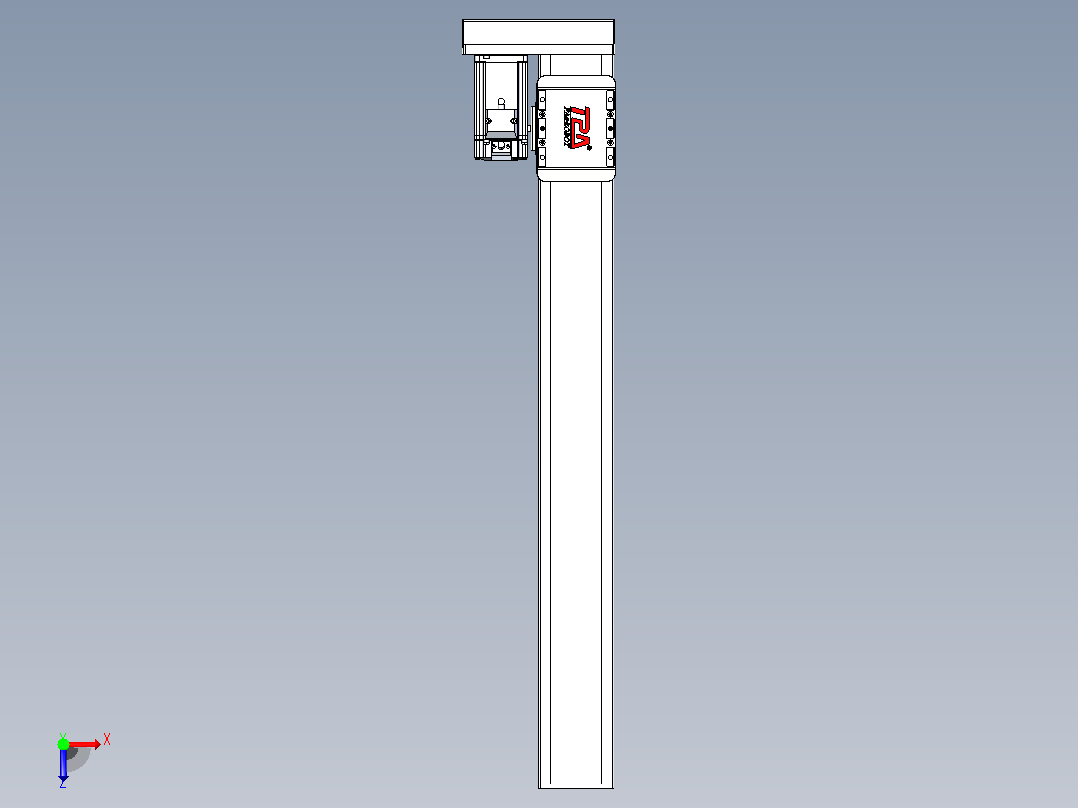 滚珠丝杠直线轴带导轨全封闭TPA-HCR-85D-1610C-L650-MR-C-P20-N3俯视图