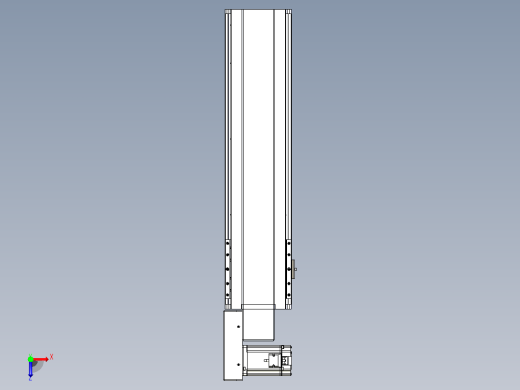 皮带直线轴半封闭可选导轨TPA-HNB-175D-140-L500-ML-Y-P75-N3俯视缩略图