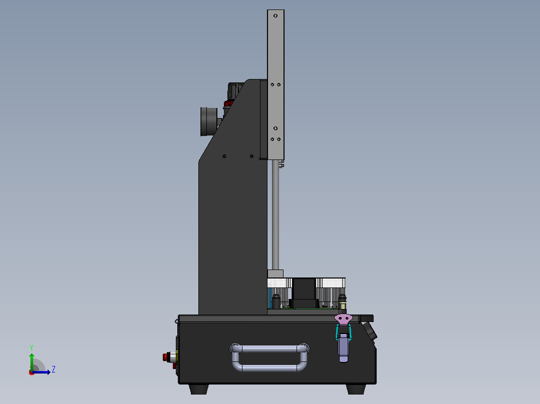 PCBA针床功能治具左视图