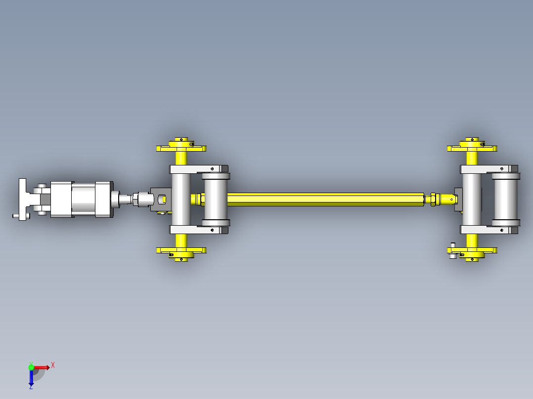 齿轮间传递搬运俯视图