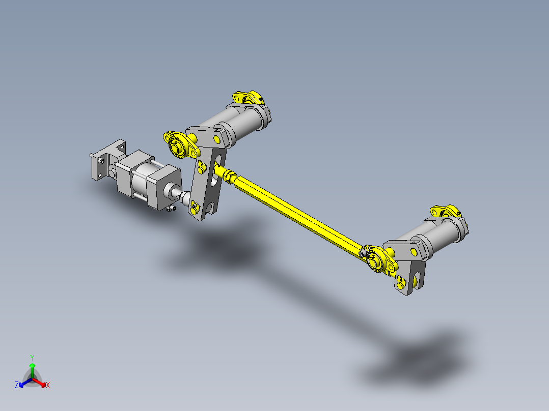 齿轮间传递搬运正等轴测图