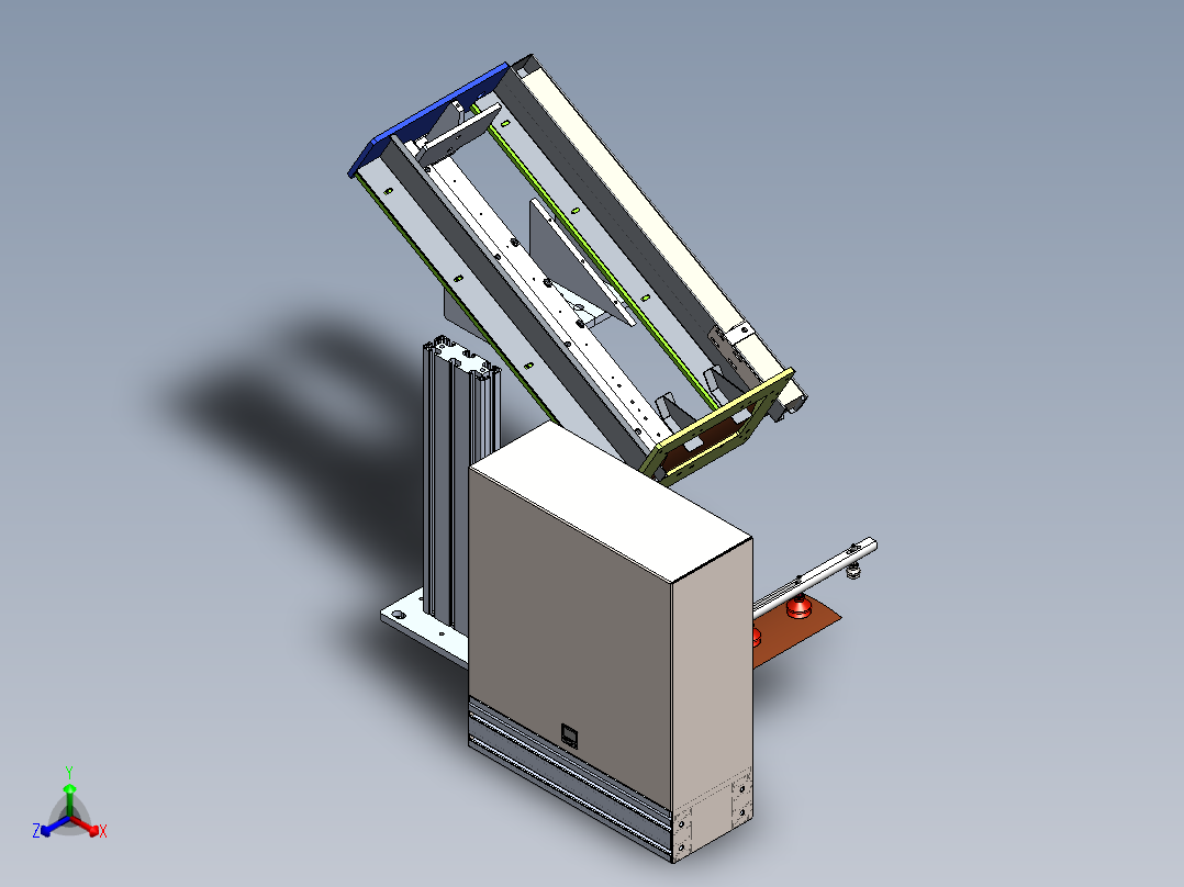 翻转40度连杆sw18可编辑正等轴测图