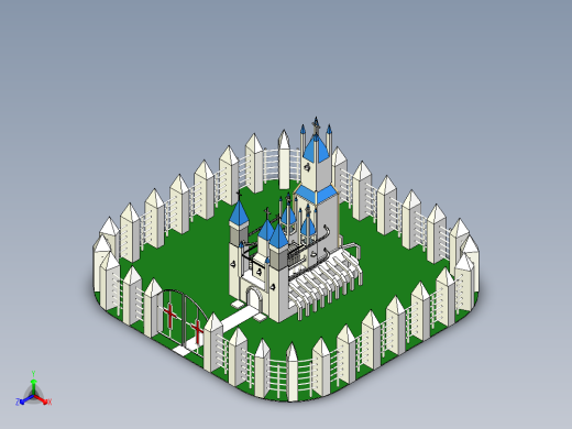 宏伟的教堂模型