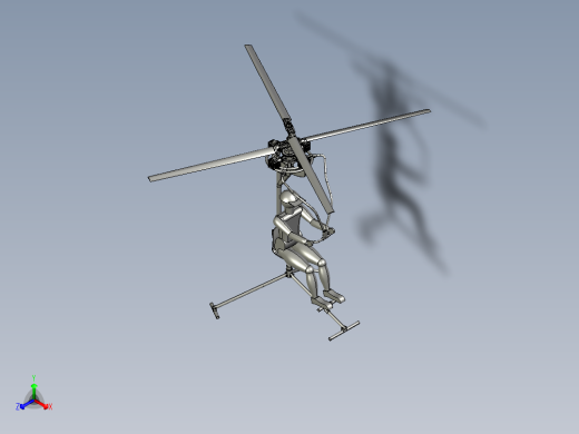 共轴反转双旋翼直升机