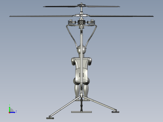 共轴反转双旋翼直升机左视缩略图