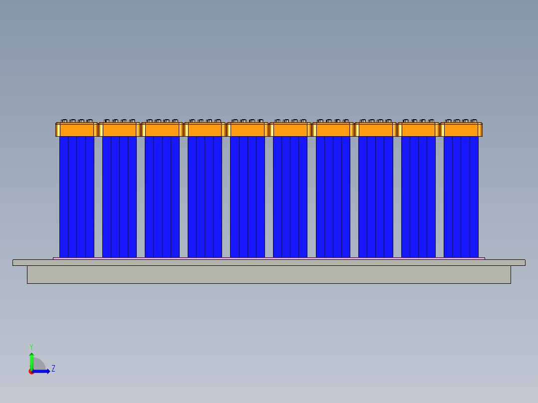 放膜机械构3D模型 (1)左视图