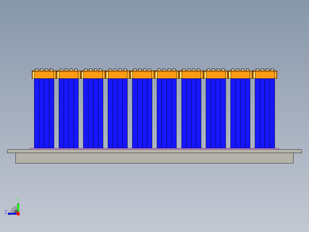 放膜机械构3D模型 (1)右视图