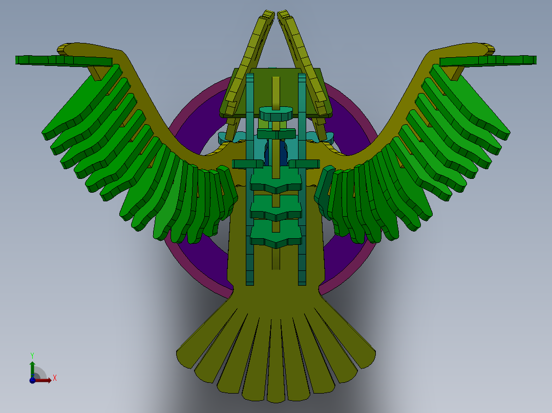 老鹰（摆件前视图