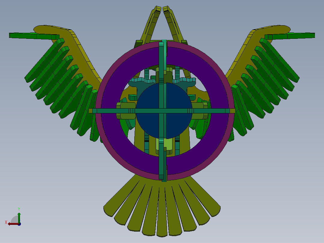 老鹰（摆件后视图