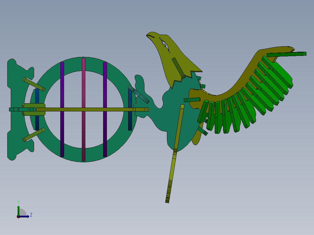 老鹰（摆件左视图