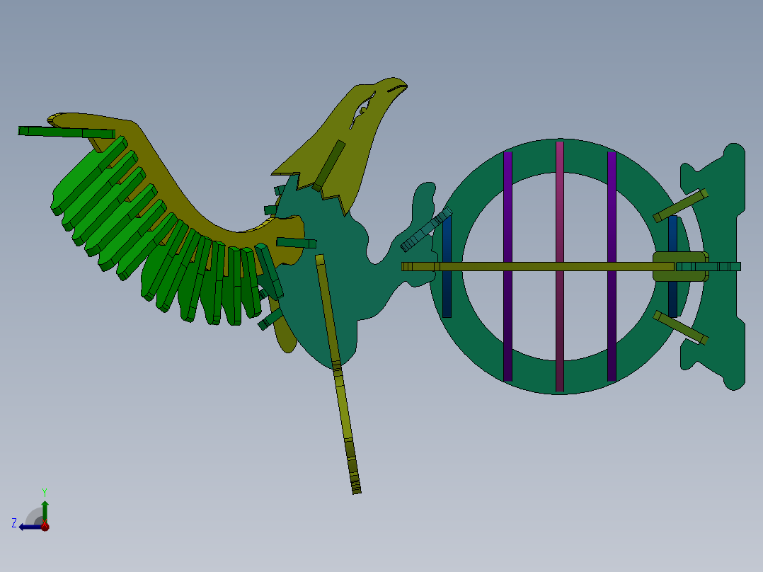 老鹰（摆件右视图