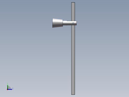 Q040-一种采用重物平衡的电动栏杆的设计【三维SolidWorks】左视缩略图