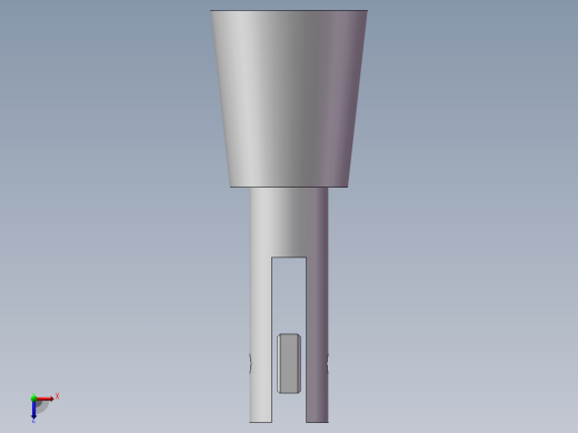 Q040-一种采用重物平衡的电动栏杆的设计【三维SolidWorks】俯视缩略图
