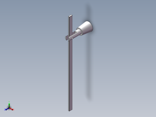 Q040-一种采用重物平衡的电动栏杆的设计【三维SolidWorks】正等轴测缩略图