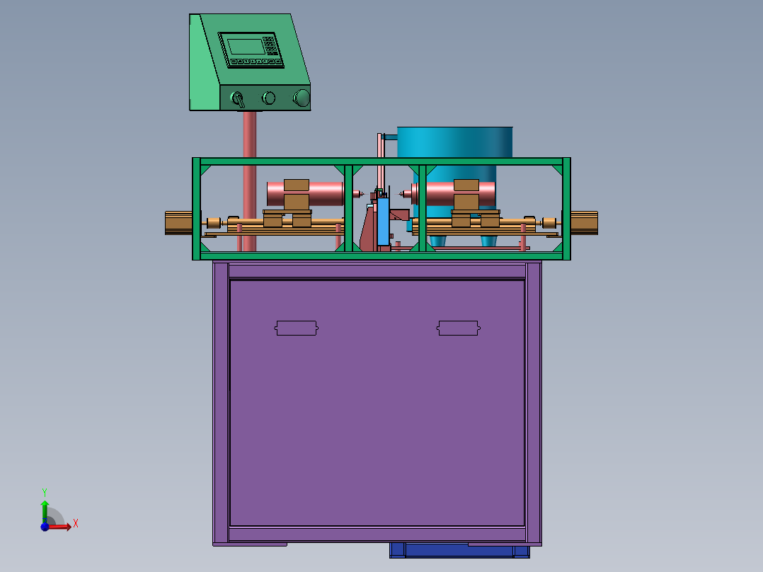 134耳机高速打孔机(1)前视图