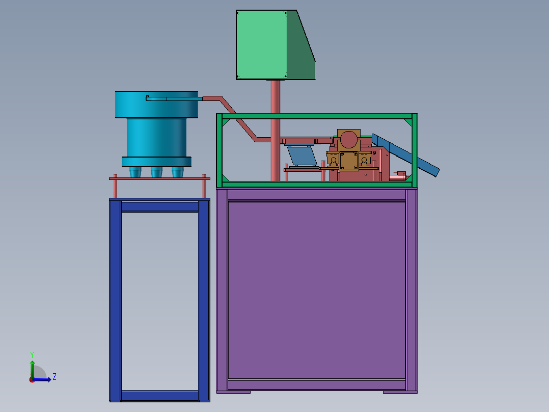 134耳机高速打孔机(1)左视图