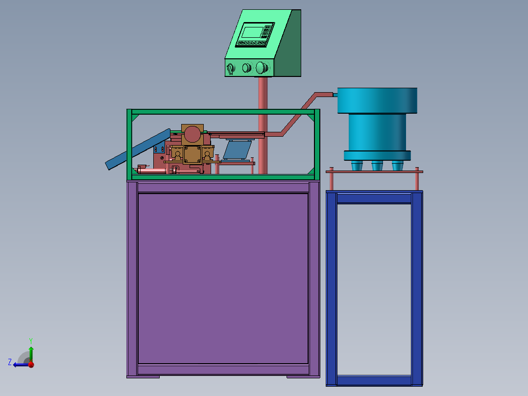 134耳机高速打孔机(1)右视图