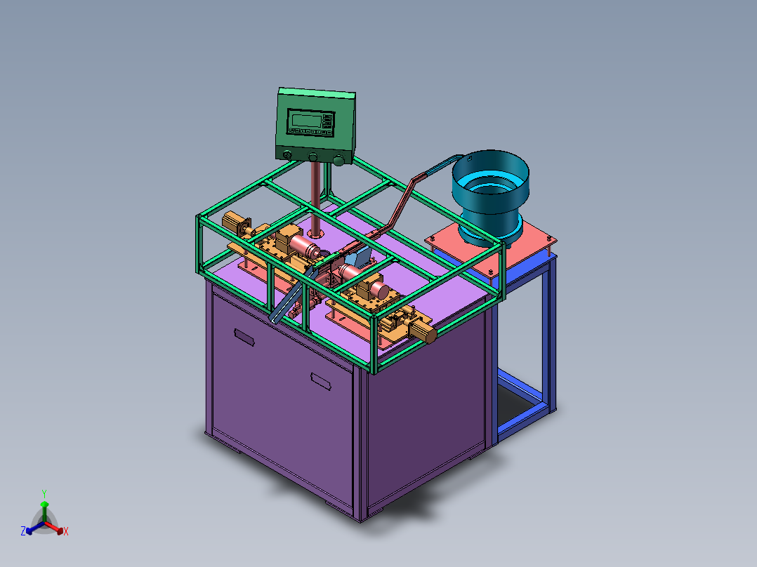 134耳机高速打孔机(1)正等轴测图
