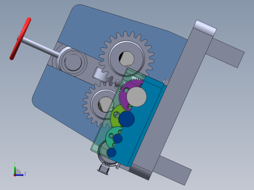 一种三辊子式卷板机的设计（含三维SW模型+CAD图纸+说明书）左视缩略图