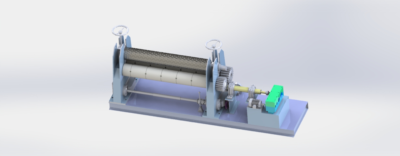 一种三辊子式卷板机的设计（含三维SW模型+CAD图纸+说明书）