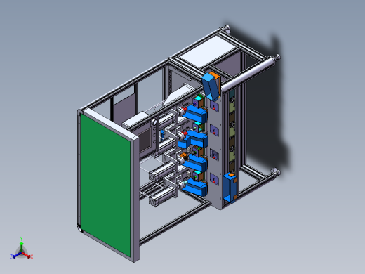 产品气动压装机正等轴测缩略图