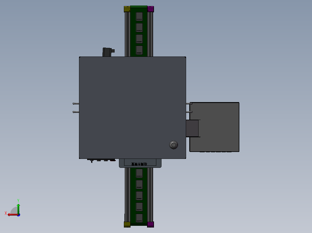 电池自动测试生产线后视图