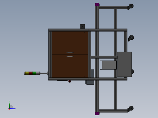 电池自动测试生产线左视缩略图