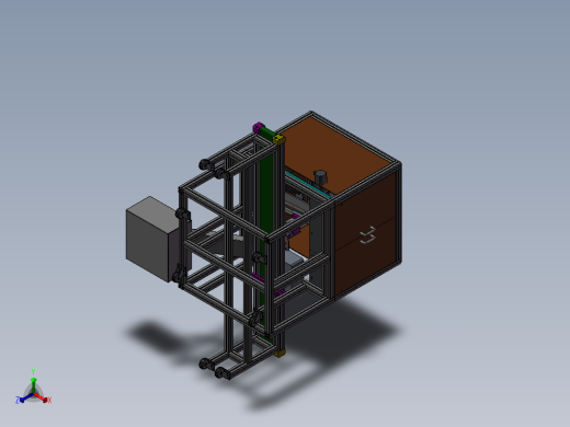 电池自动测试生产线正等轴测缩略图