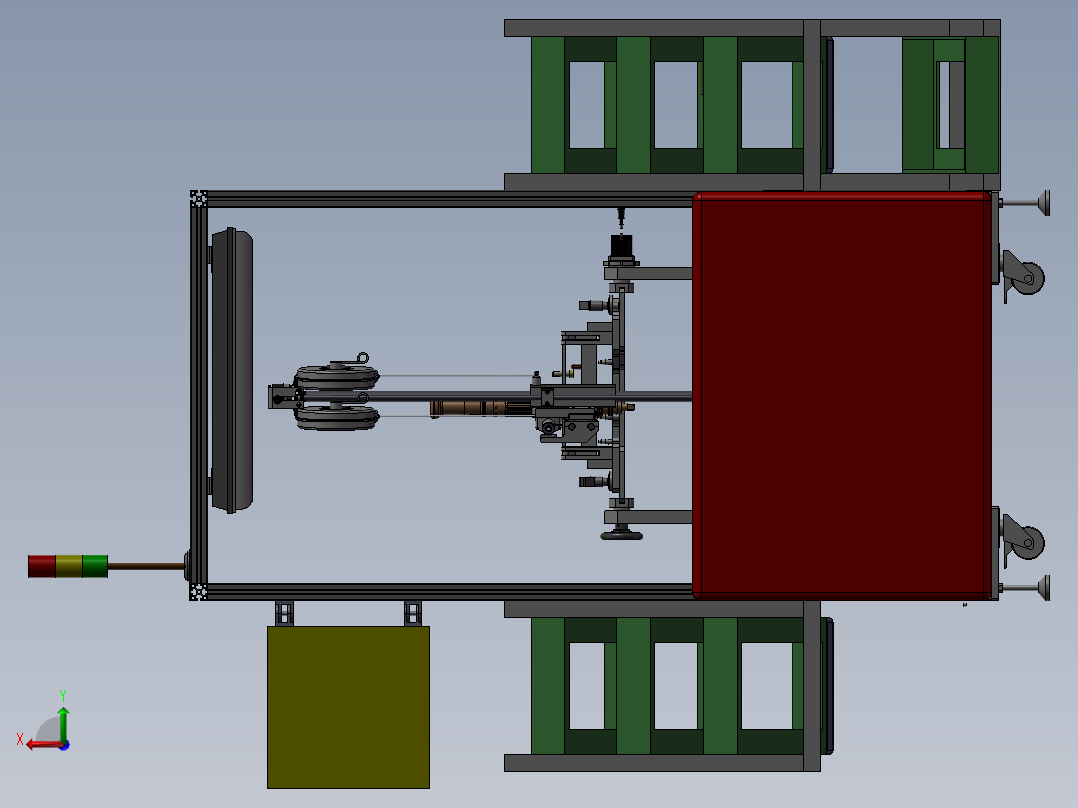 手持式自动锁螺丝机后视图