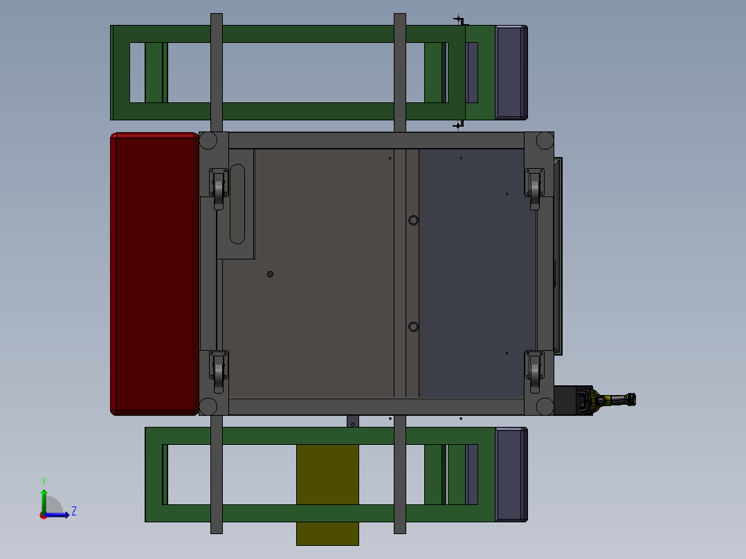 手持式自动锁螺丝机左视图