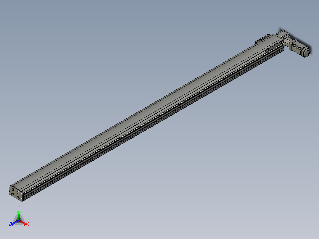 东锦同步带传动-直线滑台模组DH120B-L125-S2150-BL-P400W-C3正等轴测图