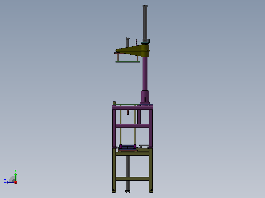 上料机构右视图