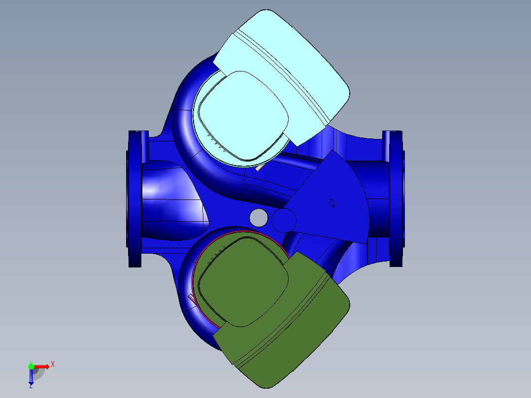 格兰富TPE系列单级管道循环增压泵俯视图