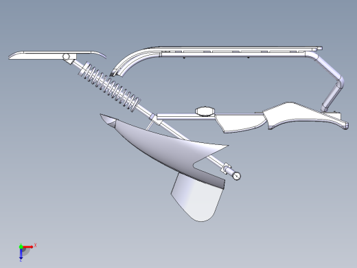 儿童雪橇车俯视缩略图
