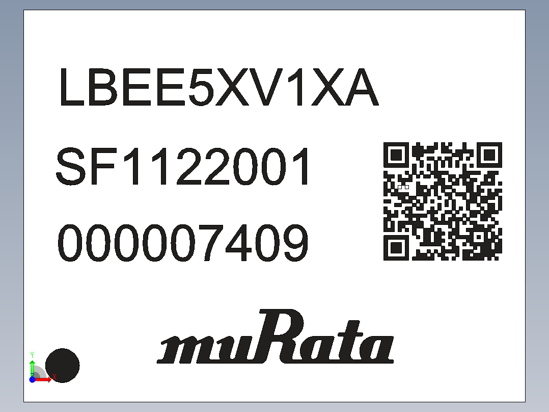 W-LAN+蓝牙组合模块 LBEE5XV1XA前视图