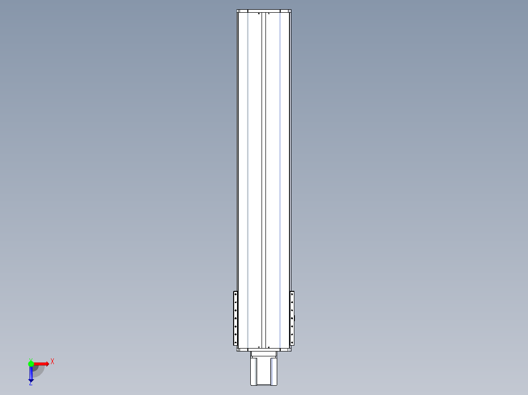 东锦丝杆传动-直线滑台模组DH270-C-L10-S1300-BC-T1000W-C3俯视图